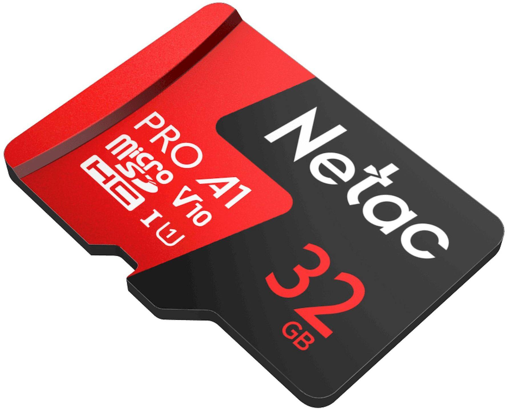 Карта памяти microSDHC 32ГБ Class10 Netac P500 Extreme Pro UHS-I U1 (nt02p500pro-032g-s)