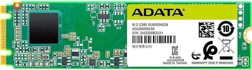 Накопитель SSD M.2 A-Data Ultimate SU650 240GB SATA-III 3D TLC (ASU650NS38-240GT-B)