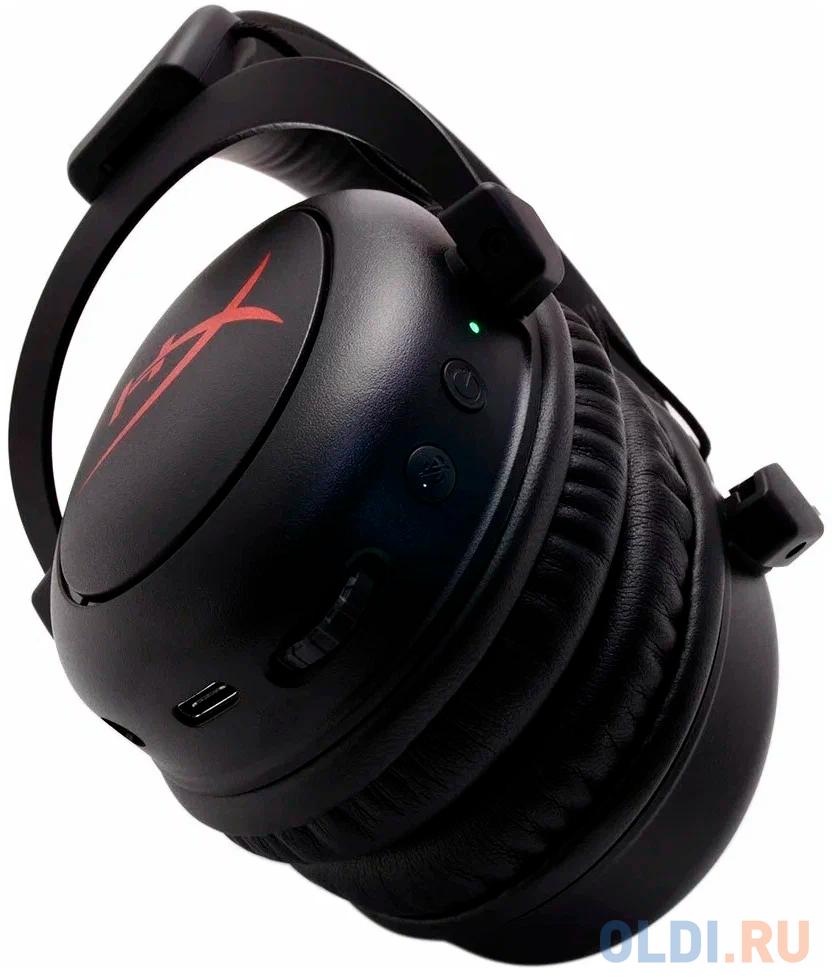 Игровая беспроводная гарнитура HyperX Cloud Core wireless  DTS (2,4 ГГц, USB, 53 мм, HHSC1C-CG-BK/G/4P5D5AA)