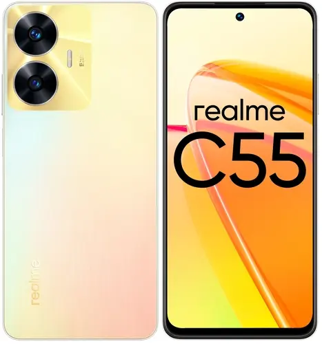 Смартфон Realme C55, 6.72" 1080x2400 IPS, MediaTek Helio G88, 8Gb RAM, 256Gb, 3G/4G, NFC, Wi-Fi, BT, 2xCam, 2-Sim, 5000 мА⋅ч, USB Type-C, Android 13, перламутровый (6055895)