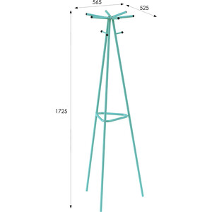 Вешалка напольная Мебелик Галилео 217 бирюзовый (П0005264)