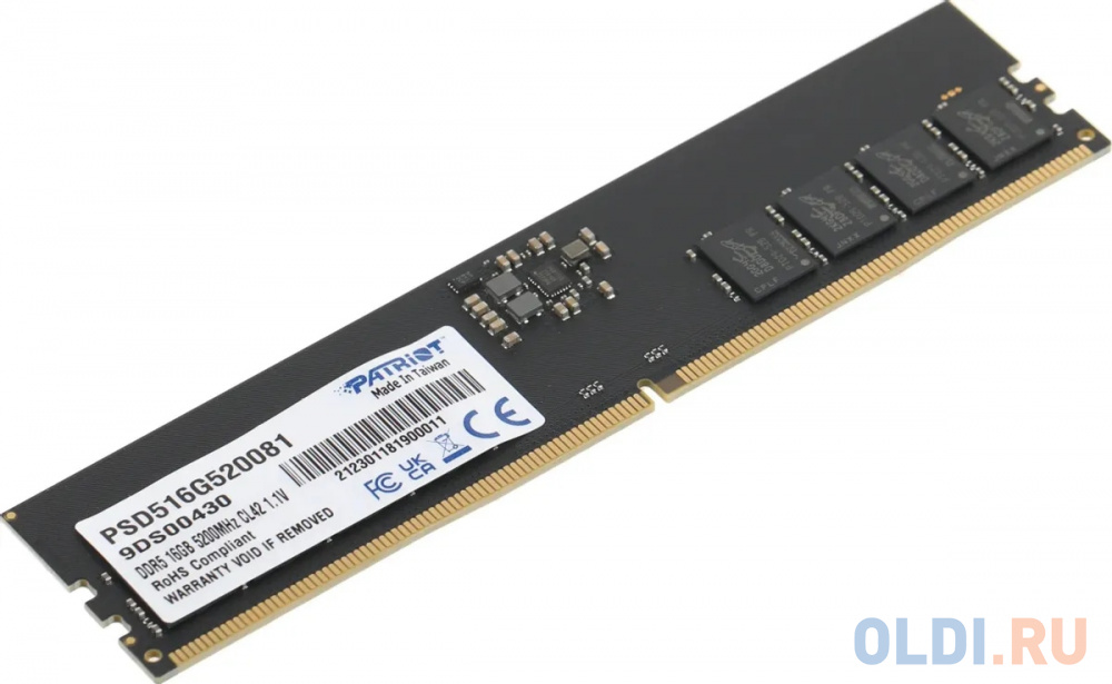 Модуль памяти DIMM 16GB DDR5-5200 PSD516G520081S PATRIOT в Москвe