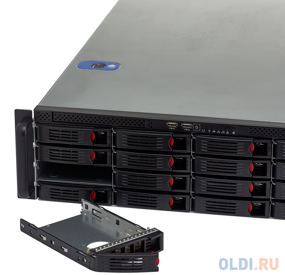 Корпус 3U Exegate 3U660-HS16 Без БП чёрный EX281234RUS