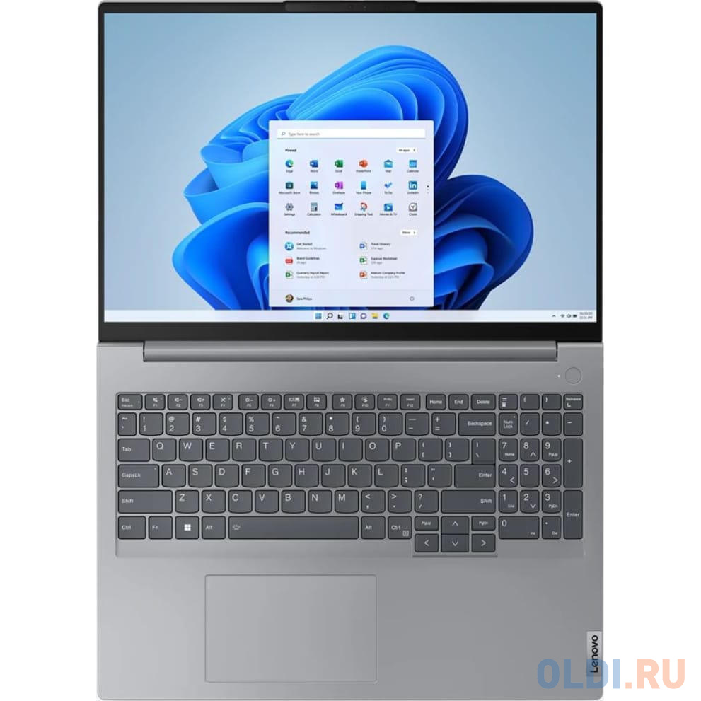 Ноутбук/ Lenovo ThinkBook 16 G6  IRL 16" WUXGA (1920x1200) IPS 300nits, i5-13420H, 8GB, 512GB_SSD, HD Cam,  71Wh, 11AX (2x2) & BT 5.2, NO_OS,