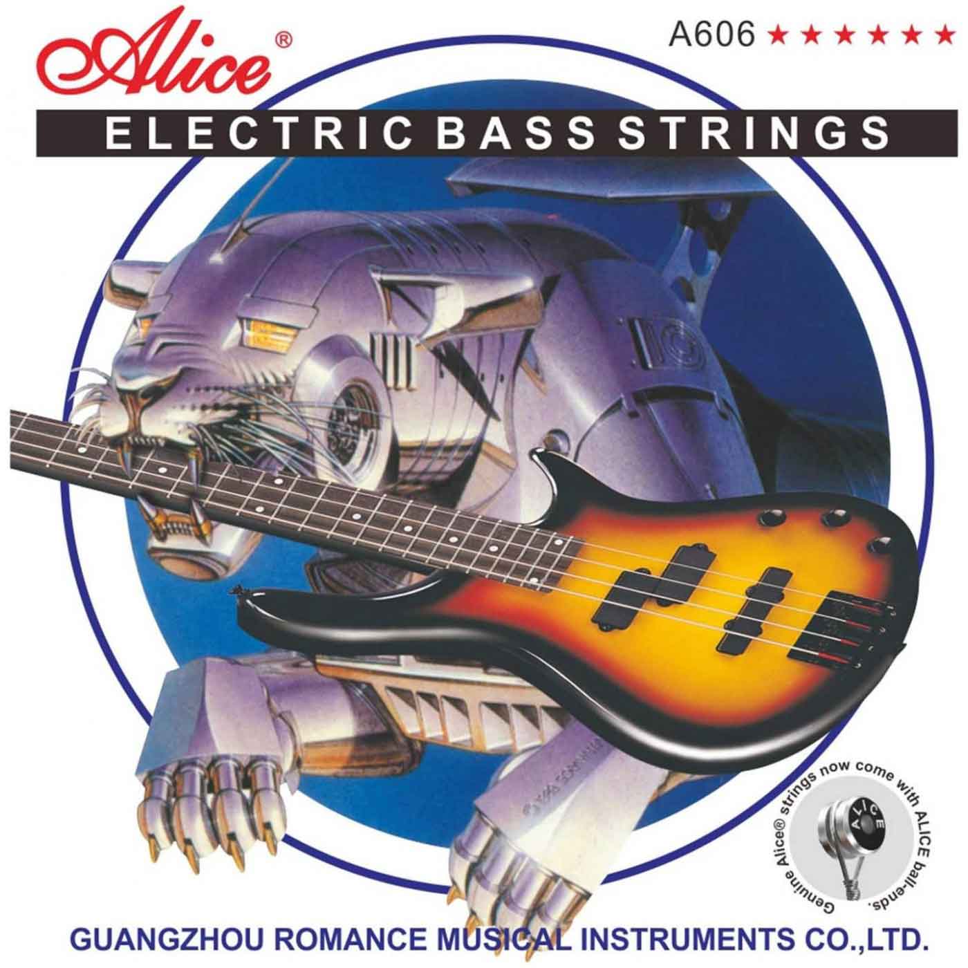 Струны Alice A606(4)-M для бас-гитары 45-105