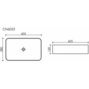 Раковина-чаша Ceramicanova Element 61х38 белая матовая (CN6053MW)