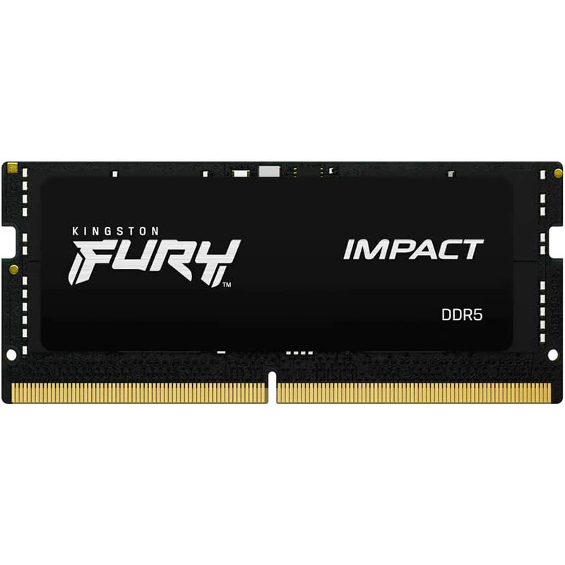 Модуль памяти Kingston Fury Impact Black DDR5 SO-DIMM 6000MHz PC-48000 CL38 - 32Gb (2х16Gb) KF560S38IBK2-32