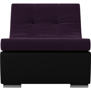 Кресло АртМебель Монреаль кресло велюр фиолетовый экокожа черный