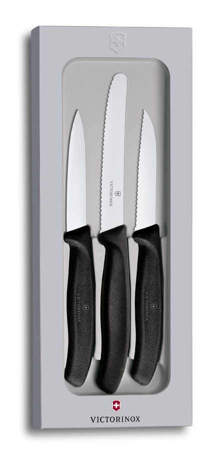 Набор ножей Victorinox Swiss Classic Paring, 3шт., черный (6.7113.3G)