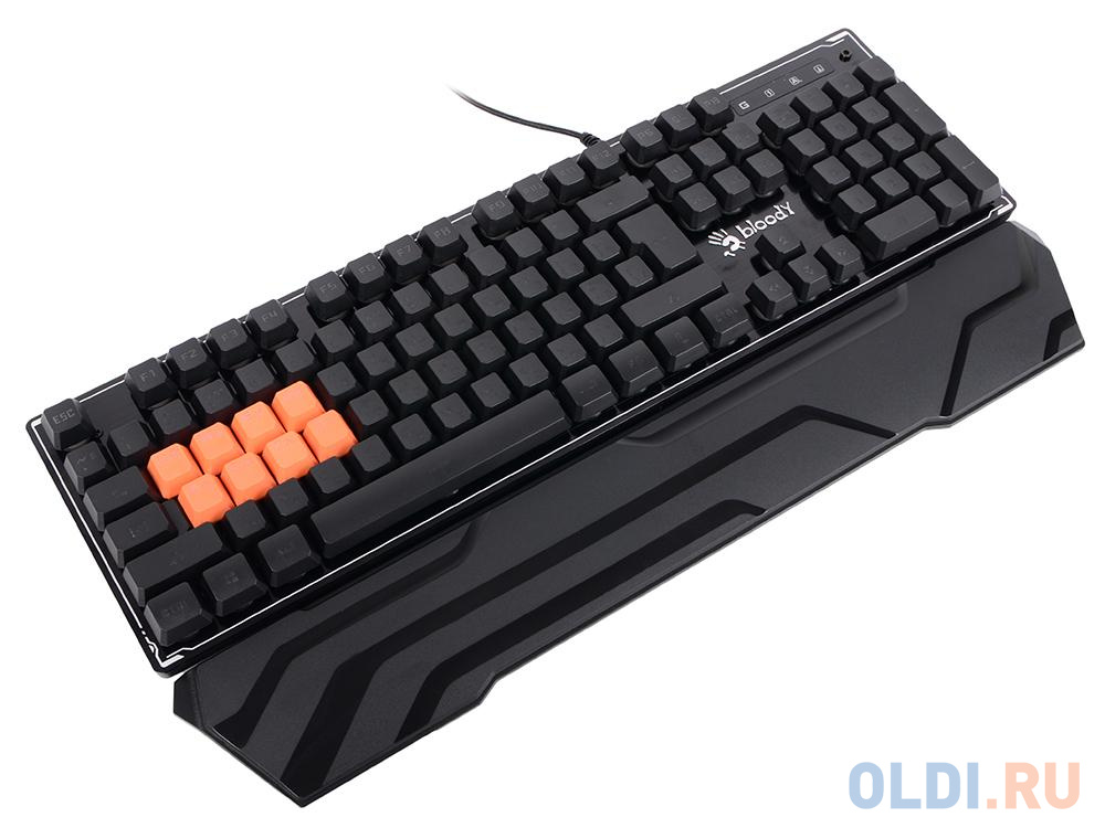 Клавиатура A4Tech B3370R черный USB Multimedia Gamer LED в Москвe