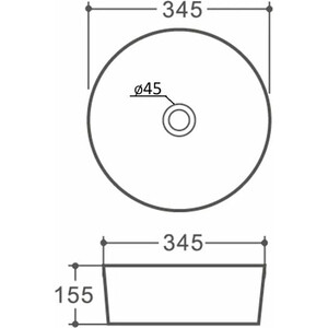 Раковина-чаша Orange 35х35 черная матовая (B07-345B) в Москвe