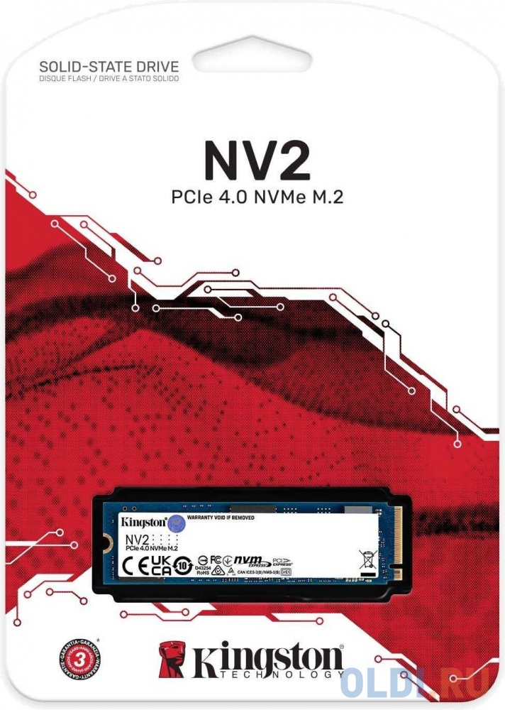 SSD жесткий диск M.2 250GB NV1 SNV2S/250G KINGSTON