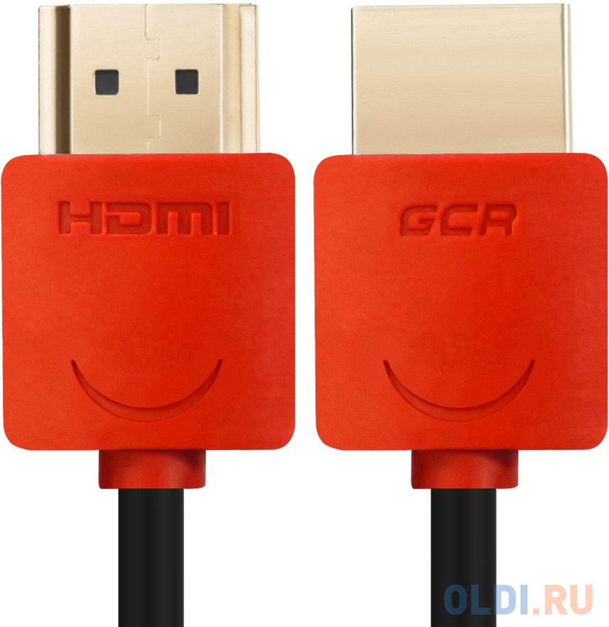 Кабель HDMI 3м Green Connection GCR-51601 круглый черный/красный