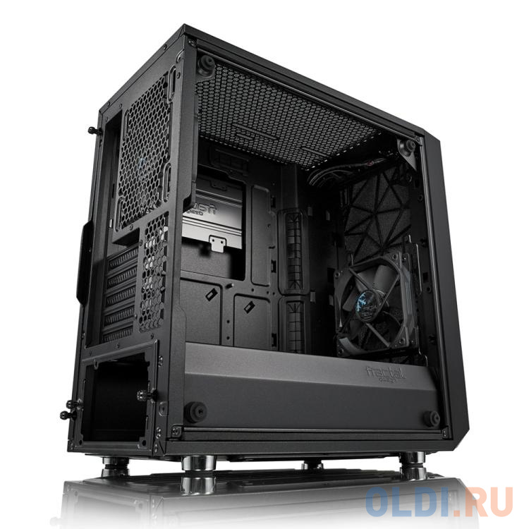 Корпус Fractal Design Meshify Mini C TG черный без БП mATX 5x120mm 4x140mm 2xUSB3.0 audio bott PSU