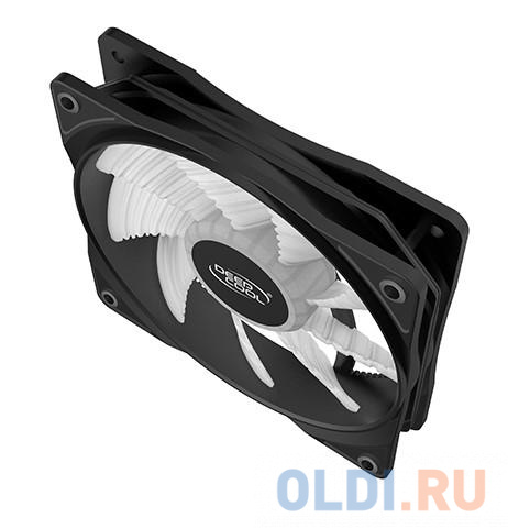 Вентилятор DEEPCOOL RF120R (120мм, 21.9dB, 1300rpm, 3 pin, красная подсветка) RTL