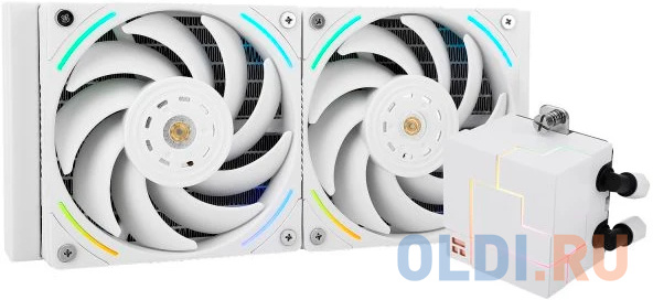 Система жидкостного охлаждения Thermalright Core Matrix 240 White, радиатор 240 мм, 2150 об/мин, 27 дБА, PWM, белая