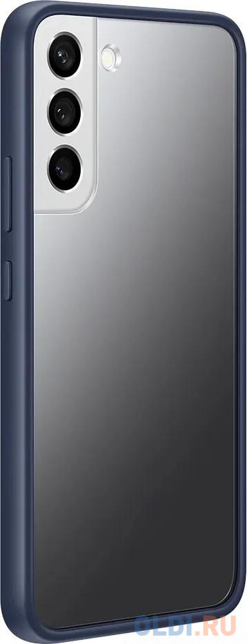 Чехол (клип-кейс) Samsung для Samsung Galaxy S22+ Frame Cover прозрачный/темно-синий (EF-MS906CNEGRU)