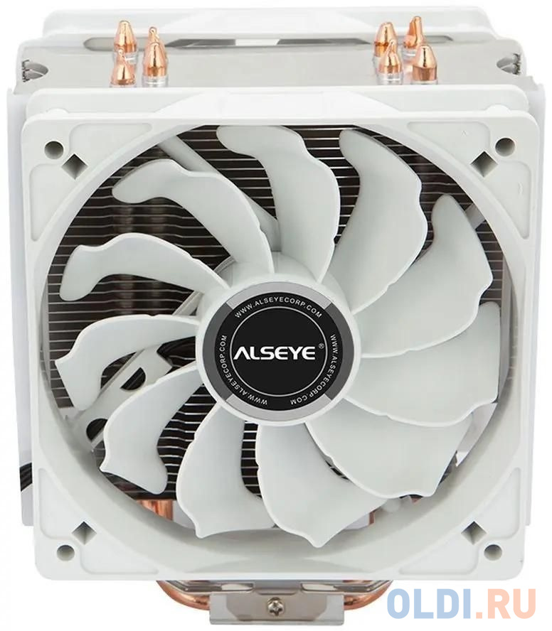 S120D-W Universal, TDP 135W, 2x120FAN, 4 heat pipe, WHITE, PWM, RTL{20} (874265)