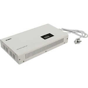 Стабилизатор Sven Stabilizer AVR SLIM-2000 LCD, Relay, 1200W, 2000VA, 140-260v, the function ''pause'', 2 outlets (SV-013950)