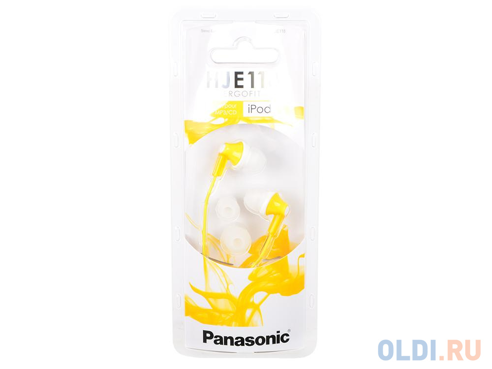 Наушники Panasonic RP-HJE118GUY желтый