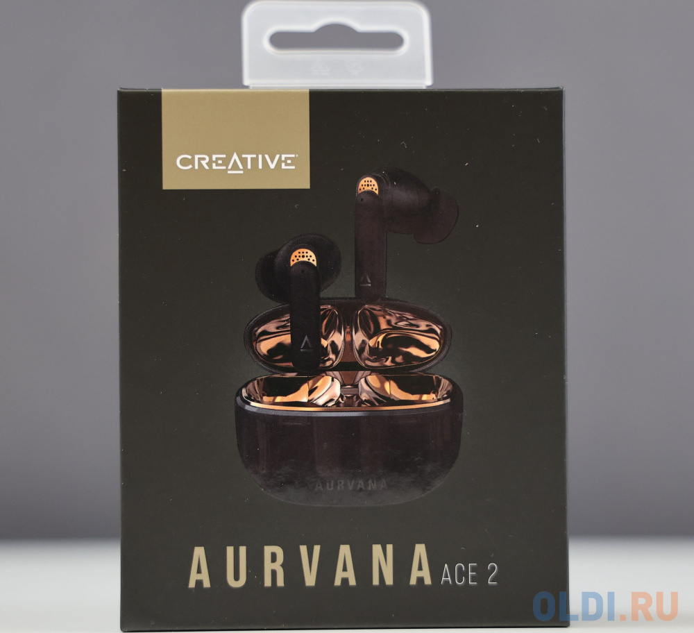 Гарнитура вкладыши Creative Aurvana Ace 2 черный беспроводные bluetooth в ушной раковине (51EF1160AA000)