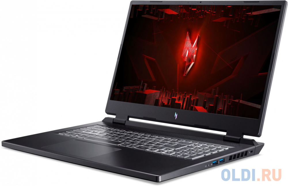 Ноутбук Acer Nitro 17 AN17-51-716G Core i7 13700H 16Gb SSD1Tb NVIDIA GeForce RTX4050 8Gb 17.3" IPS QHD (2560x1440) noOS black WiFi BT Cam (NH.QK5