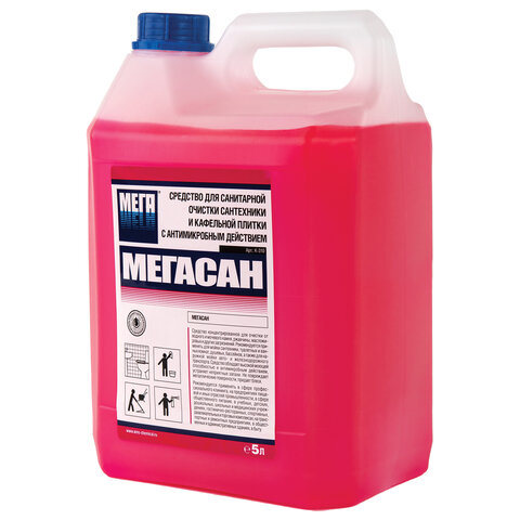 Жидкость для уборки санитарных помещений МЕГА МЕГАСАН, 5л (К310)