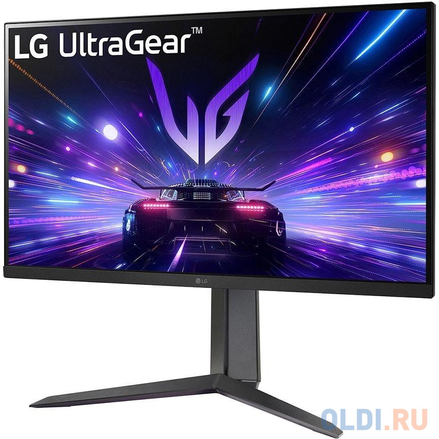 Монитор LG 27" UltraGear 27GS65F-B черный IPS LED 16:9 HDMI матовая HAS 400cd 178гр/178гр 1920x1080 180Hz FreeSync DP FHD 7.2кг в Москвe