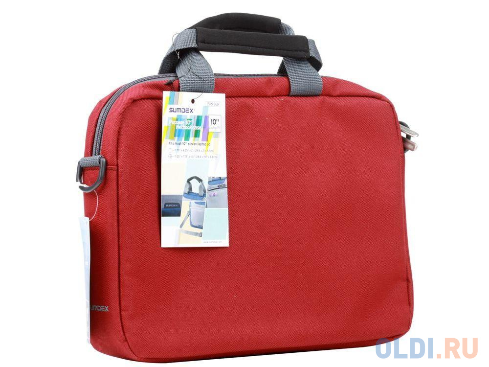 Сумка для ноутбука 10" Sumdex PON-308RD Netbook Case полиэстер красный