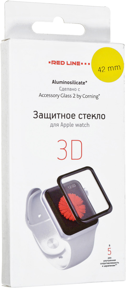 Стекло защитное Corning Apple Watch - 42 mm Full screen (3D) tempered glass УТ000012852 в Москвe