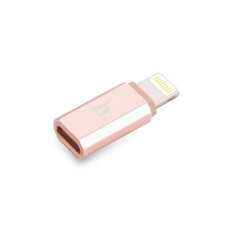 Аксессуар Hoco Lightning - MicroUSB Rose Gold 6957531025740