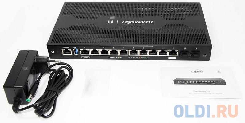 Роутер Ubiquiti ER-12-EU черный