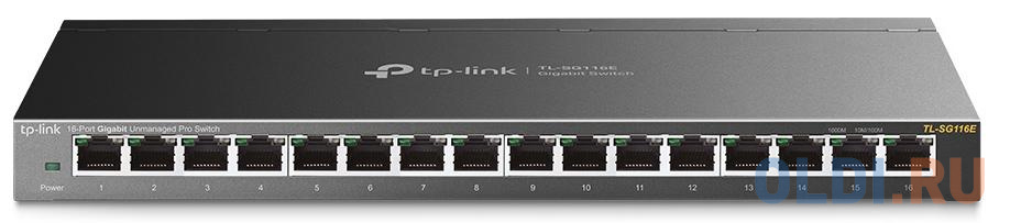 Коммутатор TP-LINK TL-SG116E Unmanaged Pro гигабитный 16-портовый коммутатор в Москвe