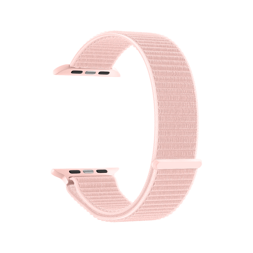Ремешок Deppa Band Nylon для Apple Watch 38/40 mm, нейлоновый, розовый