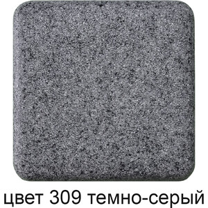 Кухонная мойка GreenStone GRS-65-309 темно-серая, с сифоном