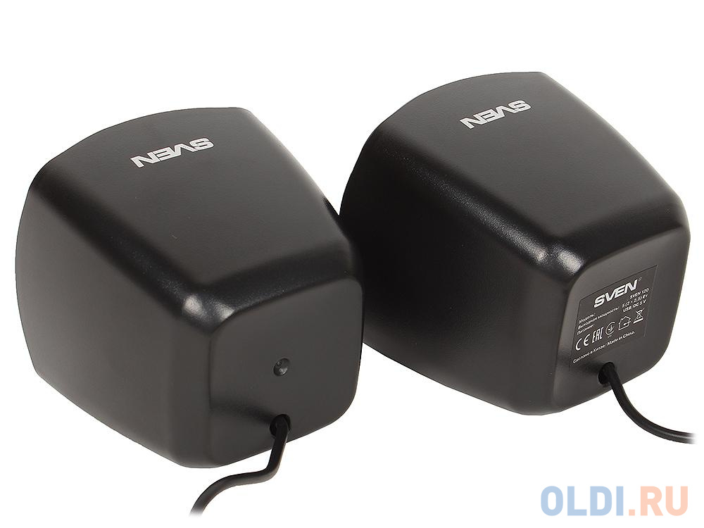 Колонки Sven 120 Black USB, 2.0, мощность 2x2,5 Вт(RMS)