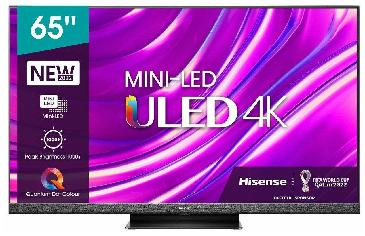 Телевизор Hisense 65" 65U8HQ темно-серый в Москвe