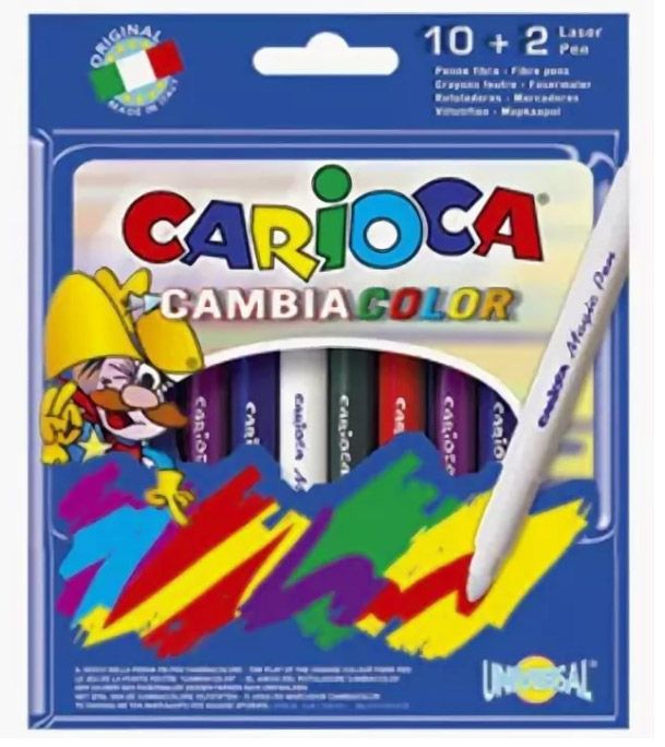 Фломастеры Carioca Magic 10 цветов 42737 (24 шт. в уп-ке)