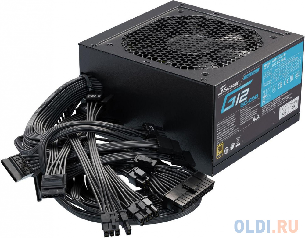 Блок питания Seasonic ATX 850W G12 GC-850 80+ gold (24+8+4+4pin) 120mm fan 6xSATA RTL