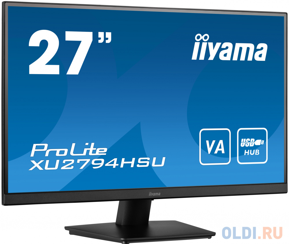 Монитор LCD 27" ETE VA-panel, 1920x1080, 250cd/m, 4ms, Speakers, HDMI, DisplayPort, Speakers, USB-HUB 2x 3.0 в Москвe