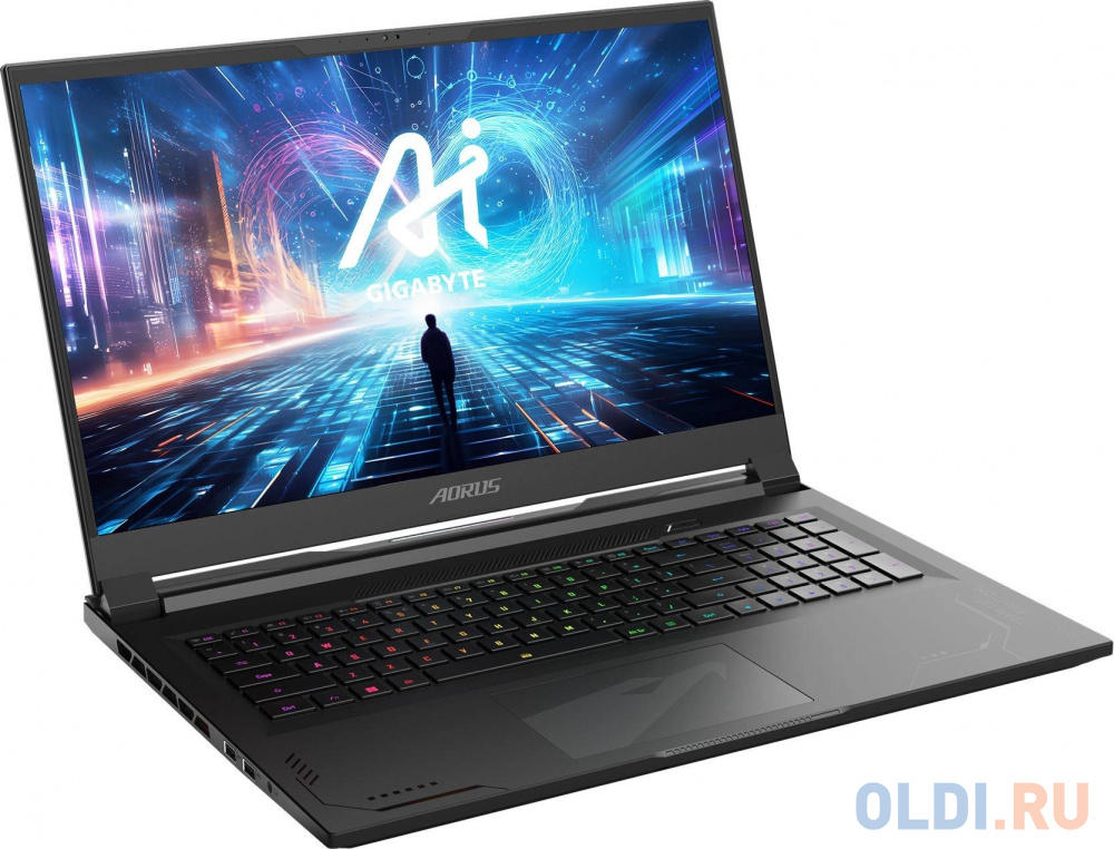 Ноутбук Gigabyte Aorus 17X AZG Core i9 14900HX 32Gb SSD2Tb NVIDIA GeForce RTX4090 16Gb 17.3" IPS QHD (2560x1440) Windows 11 Home black WiFi BT Ca