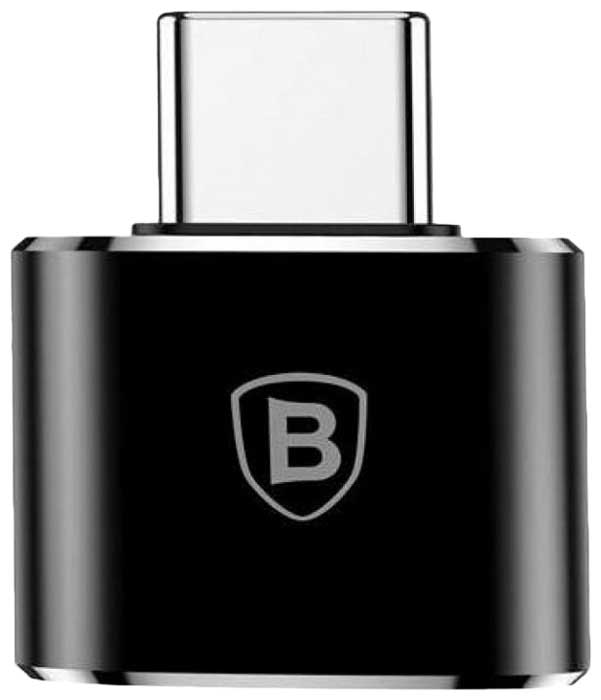 Адаптер Baseus USB Female - Type-C Male Adapter Converter Black CATOTG-01