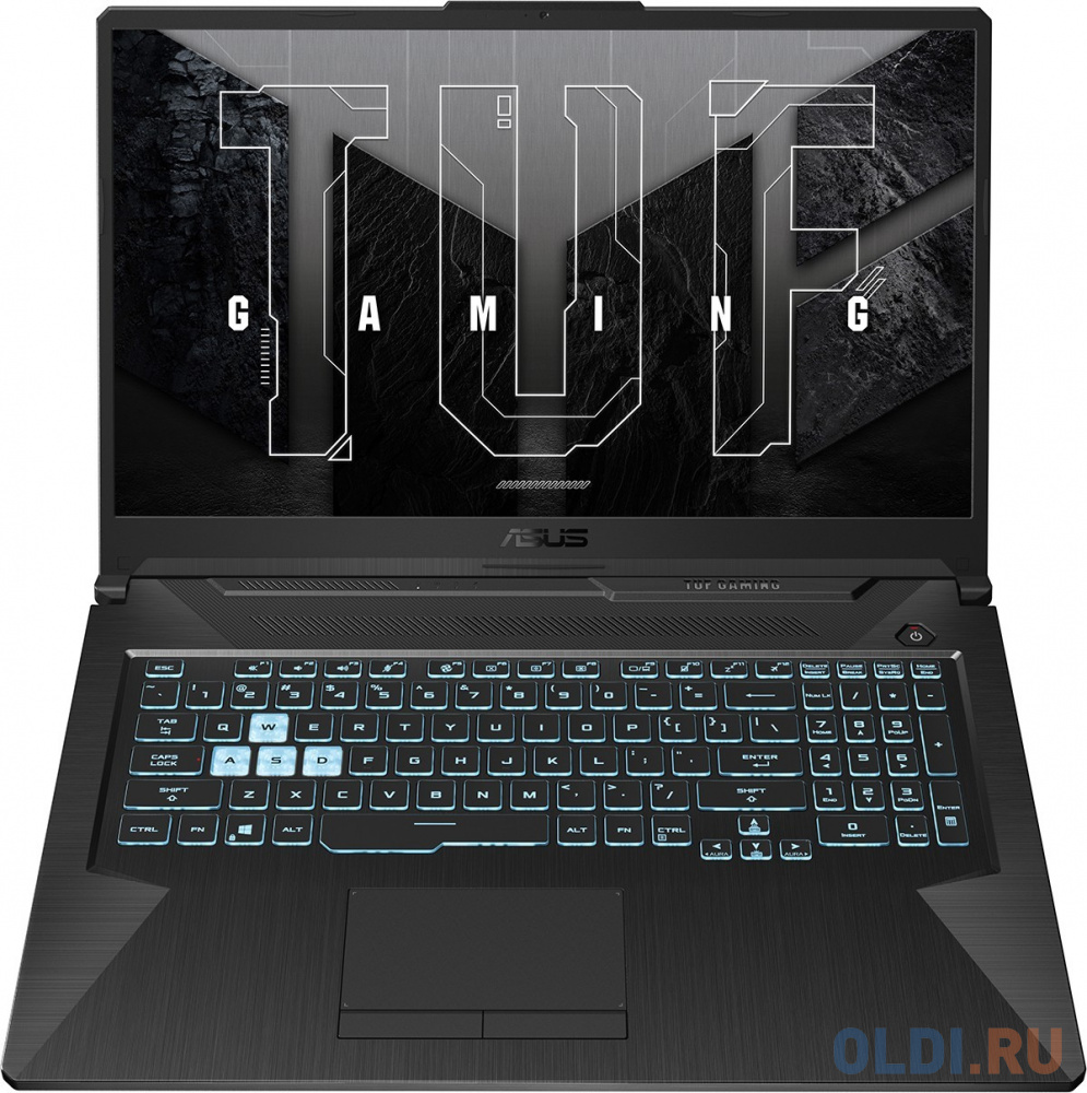 Ноутбук Asus TUF Gaming F17 FX706HF-HX014 Core i5 11400H 16Gb SSD512Gb NVIDIA GeForce RTX 2050 4Gb 17.3" IPS FHD (1920x1080) noOS black WiFi BT C