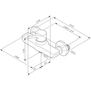 Смеситель для душа Am.Pm X-Joy S с душем, хром (F85B20000, F0190000)