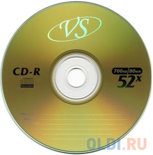 Диск CD-R VS 700 Mb, 52x, Bulk (50), (50/600)