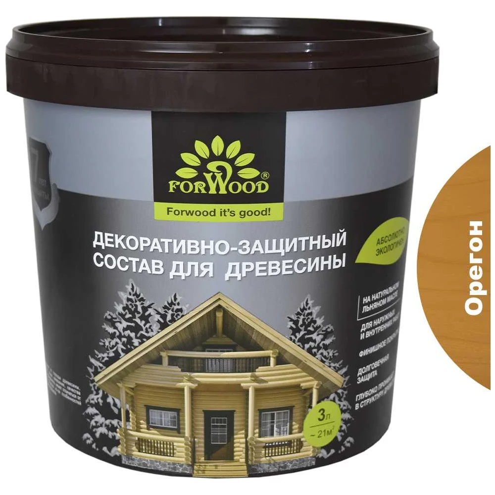 Декоративно-защитный состав для древесины Forwood