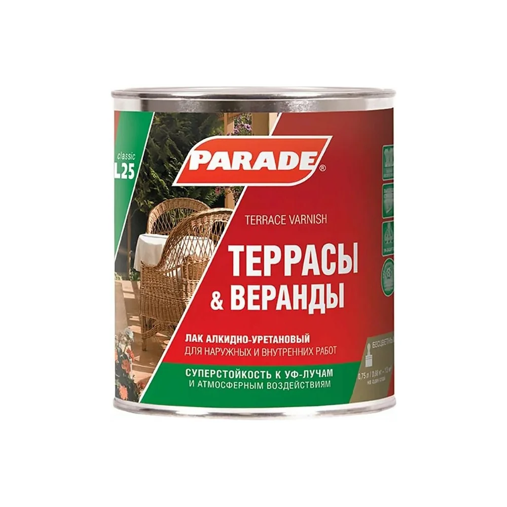 Алкидно-уретановый лак PARADE в Москвe