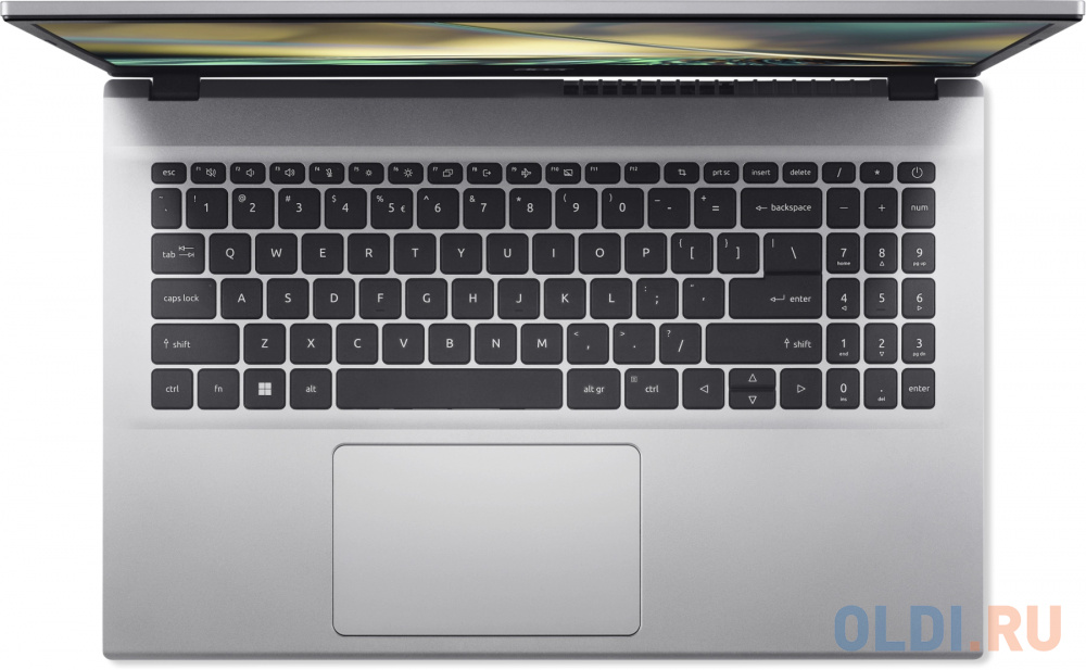 QWERTY Ноутбук Acer Aspire 3 A315-59-58SS 15.6" FHD, Intel Core Ci5-1235U, 12Gb, 512GB SSD, No ODD, int., noOS, серебро, в Москвe