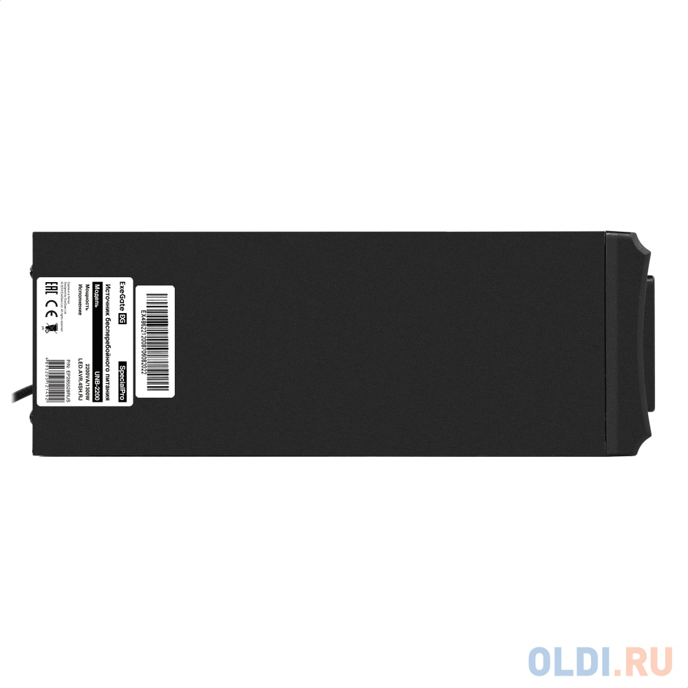 Exegate EP285528RUS ИБП ExeGate SpecialPro UNB-2200.LED.AVR.EURO.RJ <2200VA/1300W, LED, AVR, 4 евророзетки, RJ45/11, Black> в Москвe