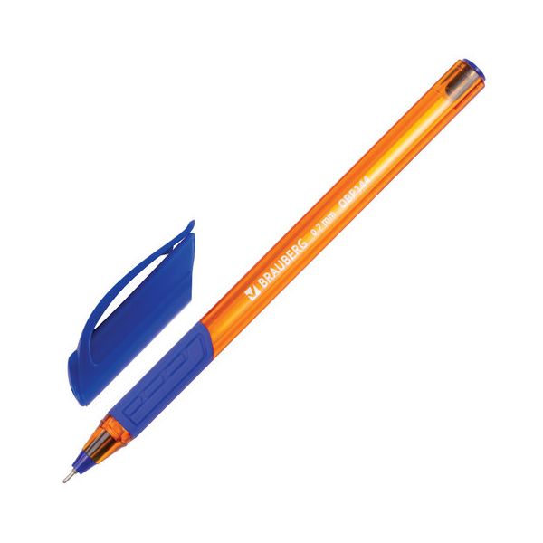 Ручка шариковая масляная BRAUBERG Extra Glide GT Tone Orange, СИНЯЯ, узел 0,7 мм, линия письма 0,35 мм, OBP144, (36 шт.)